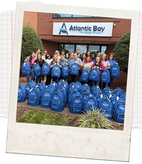 group of people with Atlantic Bay backpacks